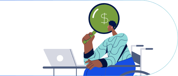 Ilustração controle financeiro